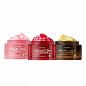 3PCS Mix & Match Boba Cream Set | Tiktok Viral Capsule Creams for Uneven Skin Tone, Glow Hydration, TXA+Niacinamide、PDRN Pink Collagen、Deep Vita C Capsule Cream,Suitable for use after spot care | dual effect moisturizer |  daily skincare products.