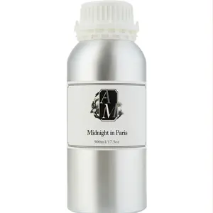 Midnight in Paris Scented Oil-Based Aromatherapy Essential Oil, 500ML Refill Liquid for Diffusers, Ultrasonic Aroma Machine
