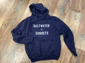Navy Saltwater Hoodie
