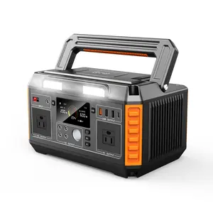 Volixor 520wh 600w Portable Power Station, 100w Solar Panel Foldable, Solar Generator for Camping, Two Ac Outlets Port Generators