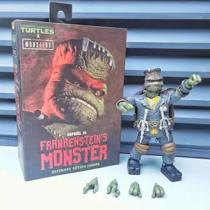 NECA Last Ronin Leonardo April Oneil Casey Jones Hunchback Michelangelo Mummy Raphael Frankenstein Monster Turtle Action Figure