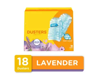 Dusters Cleaning Refills, Feather and Microfiber Duster Alternative, Lavender, 18 Count