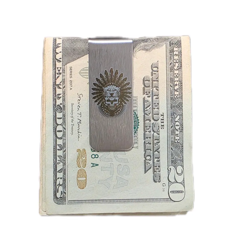 Aztec Skull Stainless Steel Money Clip Aztec Skull Stainless Steel Money Clip