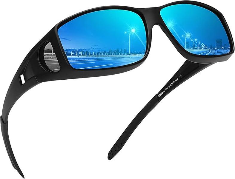 MEETSUN Wrap Around Sunglasses Unisex Polarized UV400 Protection Fit Over Prescription Glasses TAC HD TR90 Frame Men's Rugged Sunglasses MEETSUN Wrap Around Sunglasses Unisex Polarized UV400 Protection Fit Over Prescription Glasses TAC HD TR90 Frame Men's Rugged Sunglasses