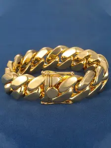 8Mm-22Mm Men's Hip Hop Miami Monaco Style Shiny Cold Chain Cuban Chain Necklace/Bracelet, Men Jewelry, High Quality Durable, Suitable for Christmas/Halloween/Christmas, Great Gift for Friends