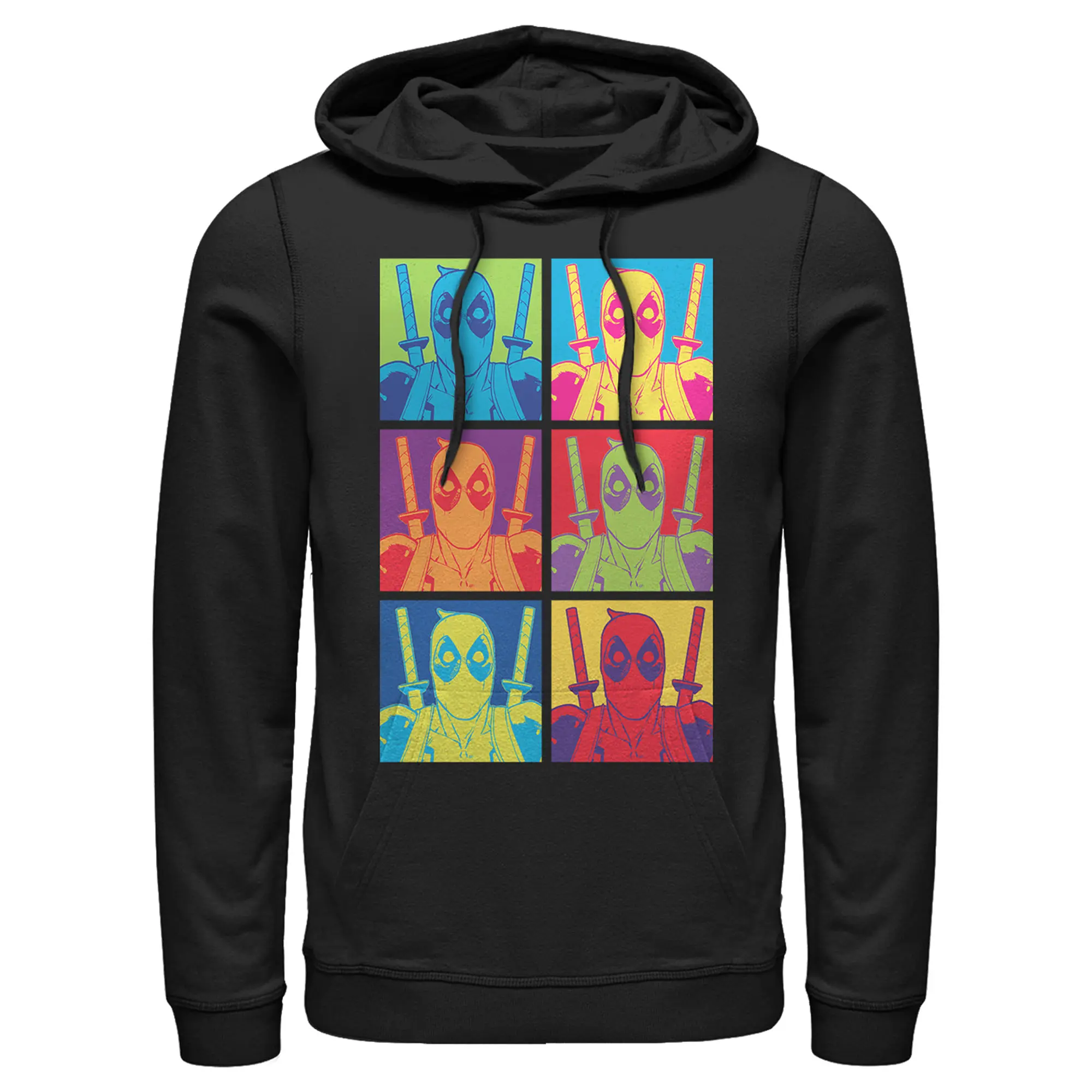 Men's Marvel Deadpool Pop Art Grid Pull Over Hoodie