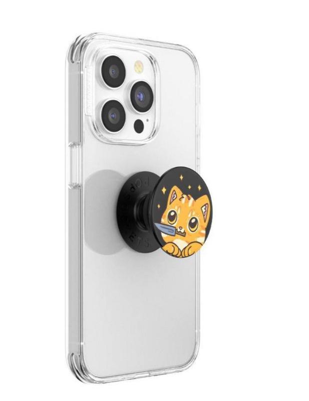 PopSockets PopGrip Checker Cell Phone Grip & Stand - Cowboy Kitty