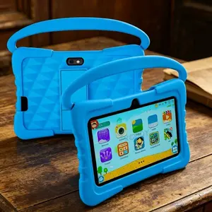 2026 New 7-Inch Android Tablet, Shockproof Case, 1gb+16GB, Wi-Fi, Parental Control, Dual Cameras, Bluetooth-compatible, Education, Blue/, Eye Protection, Gift