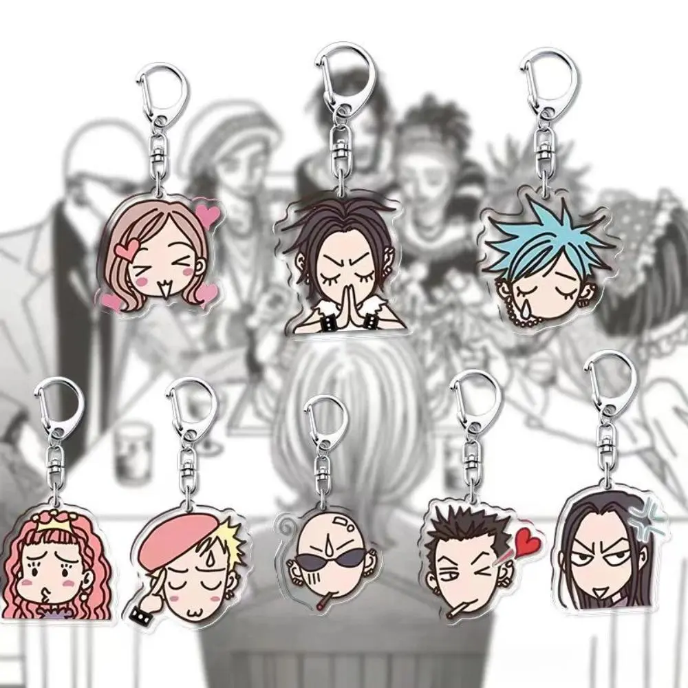Anime Acrylic Keychain - Mini Multipack with Komatsu Man, Nana Oosaki, Okazaki Shinichi Characters, No People Design, Key Ring Bag Pendant Accessories for Fans (Toys & Hobbies Classic Novelty Gift)