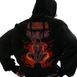 Naruto Itachi Unisex Anime Back Print Hoodie, Anime Color Shirt, 2026 Sweatshirt Menswear Top, Anime Lover Gift Fan, Trendy Top Shirt, Best Gift