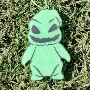 Halloween Oogie Scented Car Freshie Green Character Design Hang From Your Rear View Mirror Decor