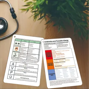 Nursing Reference Card Set, Essential Nursing Clinical Cards, Ideal for Students & Professionals, Comprehensive Guide to Patient Care
