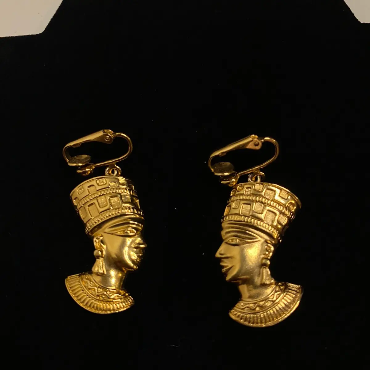 Golden Ancient Egyptian earrings