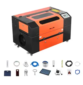 50W CO2 Laser Engraver Cutter, 20x12in Laser Engraving Machine with Air Assist, Compatible with LightBurn RDWorks, for Wood Acrylic Glass Crafts 50 W
