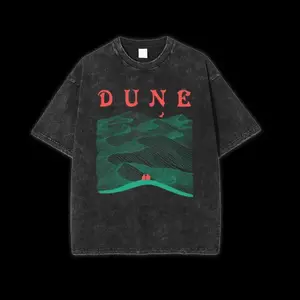 Retro Vintage Limited Dune Movie T-Shirt, Unisex Oversized Acid Wash Lightweight Cotton Graphic Tees T-Shirt, Dune Shirt, Movie Lover Casual Fabric