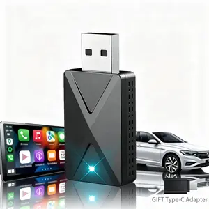 Wireless Carplay Adapter for Original Wired Carplay, Convert Wired to Wireless Carplay/android Auto, Plug-And-Play Mini Converter