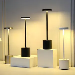 Modern LED Desk Lamp, 1 Count Rechargeable Touch Control Desk Lamp, Decorative Atmosphere Lamp for Restaurant Bar Bedroom