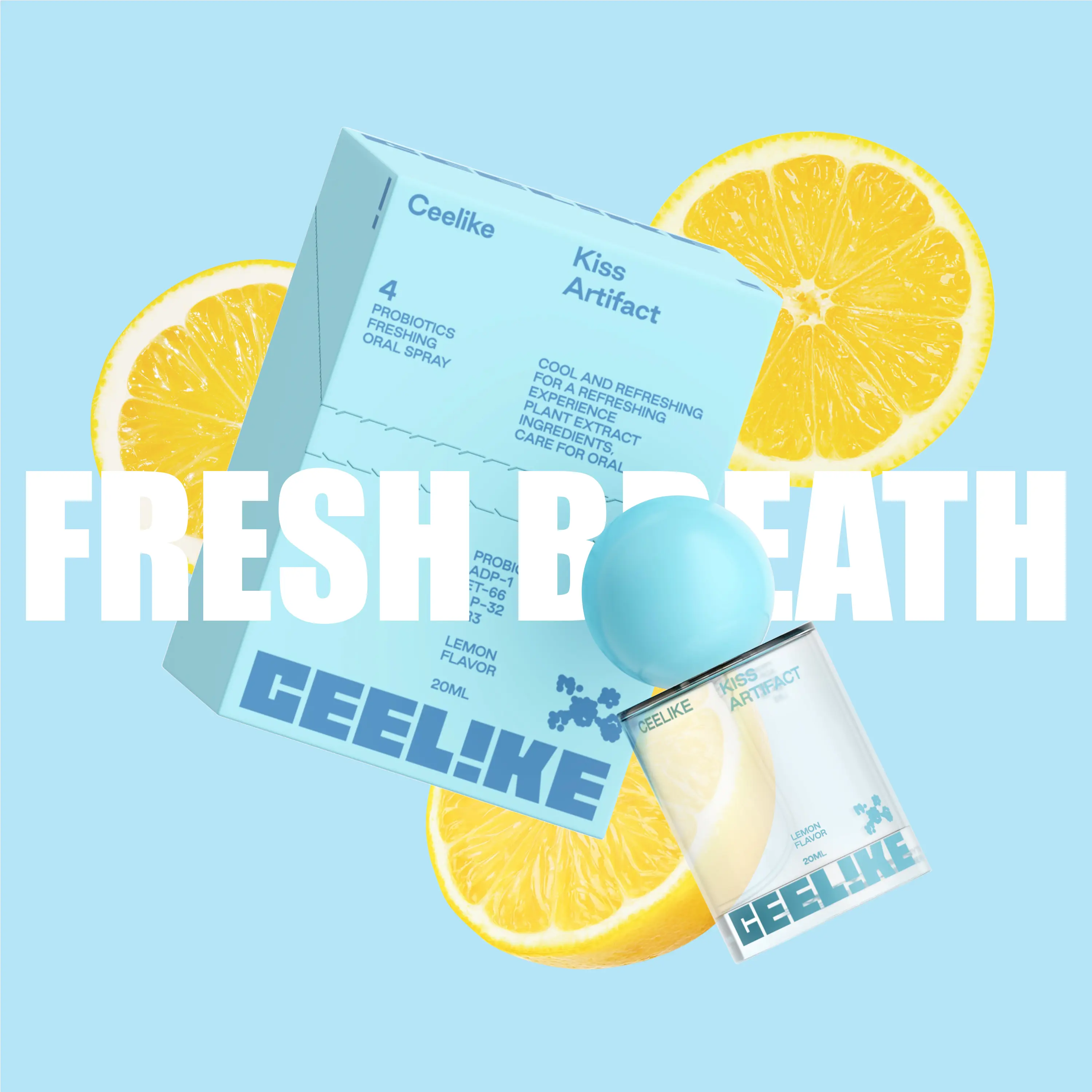 CEELIKE Oral Spray, 20 mL, Freshens Breath, Available in Five Flavors