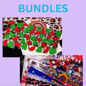 Direct Transfers Cup Wraps For Tumblers Cups Snowgobles and etc Bundles with Watermelon and Leopard Print Designs