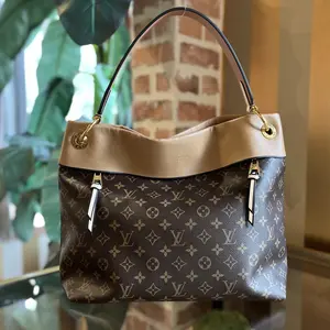 Pre-owned Louis Vuitton canvas Shoulder Bags Monogram Tuileries Besace Sesame Shoulder Bag