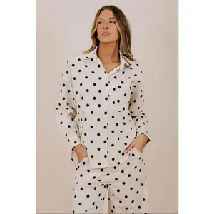 INCLUSIVE SIZING - Wait And See Top - Women's Exclusive Sizing Wait-And-See Slip Blouse, Long-Sleeves, Button-Front, With Pockets