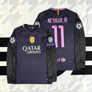 16 17 Season Away Fan Edition 11 Vintage Long Sleeve Soccer Jersey