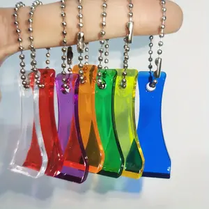 7pcs Colorful Scraper Keychain Set - Stylish Men's and Women's Fashion Accessory, Durable Plastic