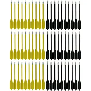 60PCS 6.25 Inch 50-80LB Mini Archery Crossbow Bolts Set with Sharp Metal Tip, Reusable Durable Arrow Dart for Shooting Target Practice, Small Hunting Game, Outdoor Fishing