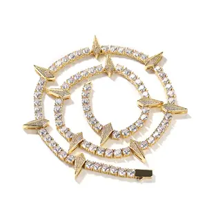 Loveden Sparkling Hip Hop Rap Black Panther Necklace For Men & Women Daily Party Wear Trendy Zircon Tennis Chain Pendant Charm Jewelry Accessories