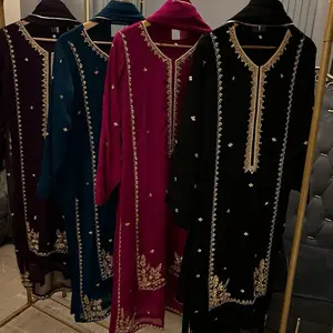 Chiffon Heavy Handwork Suit