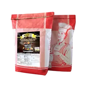 Vizyon Dark Brown Velvet Cake Mix 22 lbs-10 kg – Deep Color, Soft Texture Professional Cake Mix