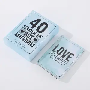 40scratch off Date Adventures Couple Dating Game, Party Board Game, Fun Scratching Experience, Ideal Gift for Couples & Singles, Engaging Interactive Design
