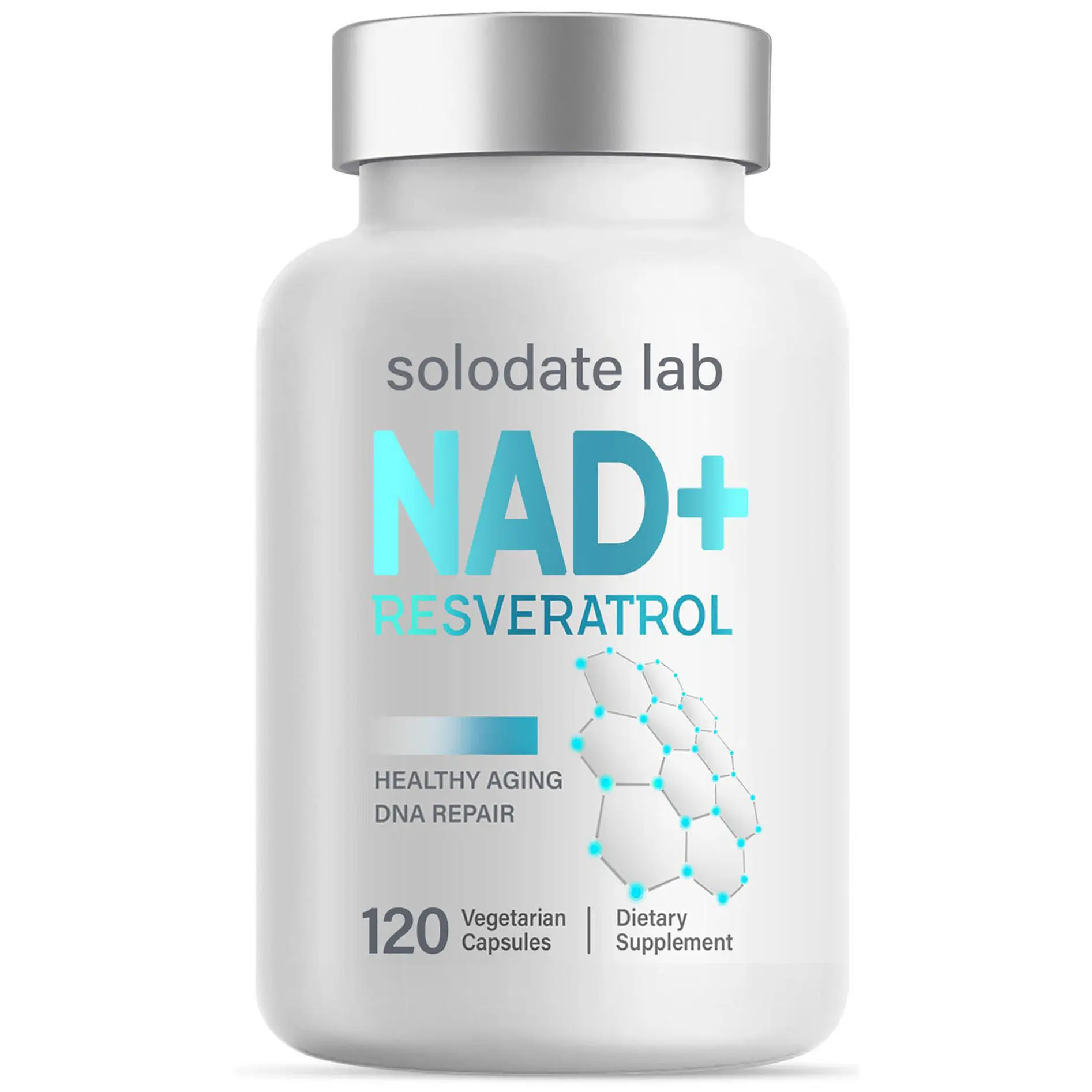 1000mg NAD+ Resveratrol Supplement, NMN Alternative for Energy & Cellular Wellness, High Strength, Third-Party Tested