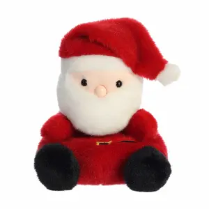 Palm Pals Adorable Santa 5 inch Red Mini Soft Plush Collectable Stuffed Animal