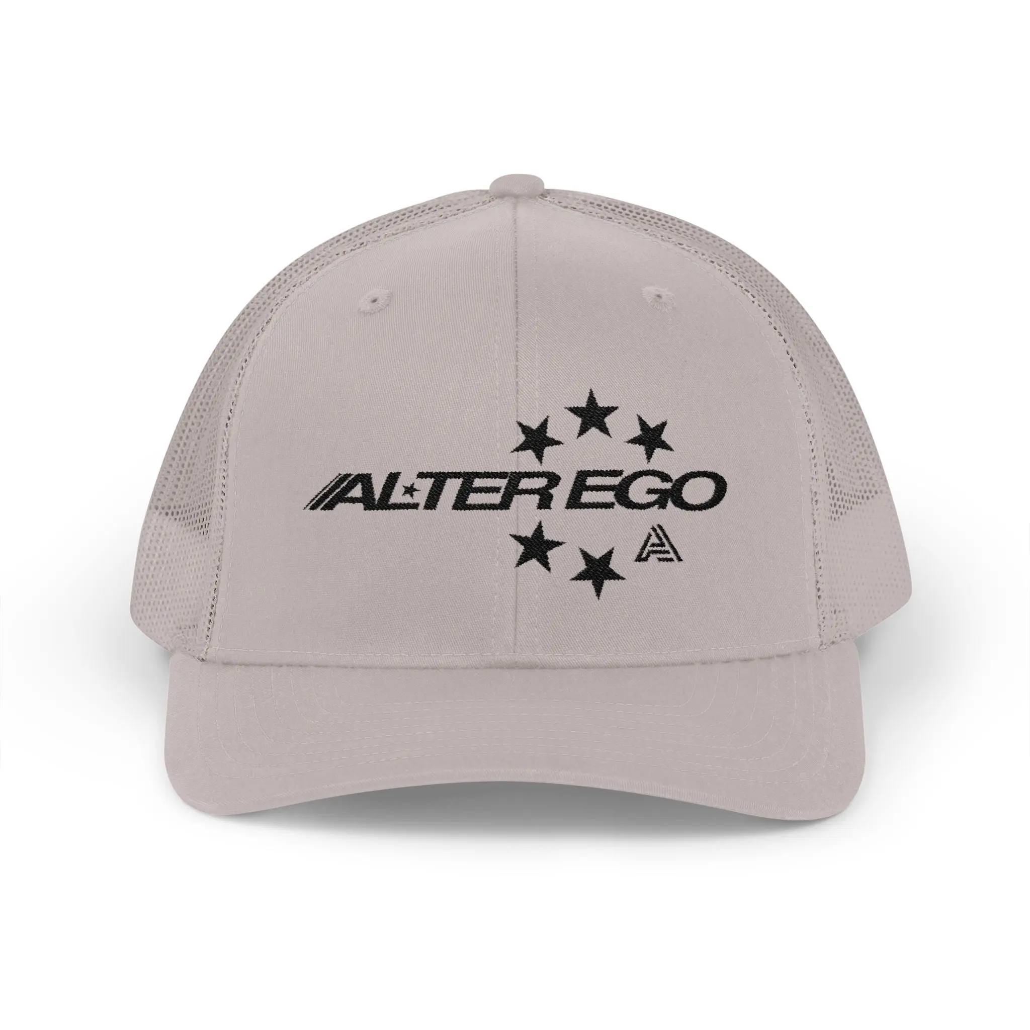 Alter Ego Trucker Hat Retro Star Logo Snapback Cap Structured Mid-Profile with Permacurv Visor & Adjustable Snap Closure