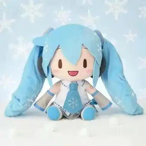 32Cm Kawaii Hatsune Miku Plush Doll Anime New Bow Preciality Plush Pillow Sofa Ornaments Birthday Present Room Decoration