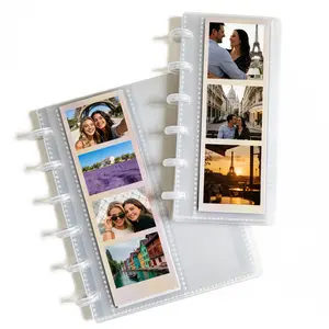 Clear Photo Booth Frames - Photo Booth Album For 2x6 Inch Photo Strips Wedding Album 2 x 6 Bookmark Holder Transparent