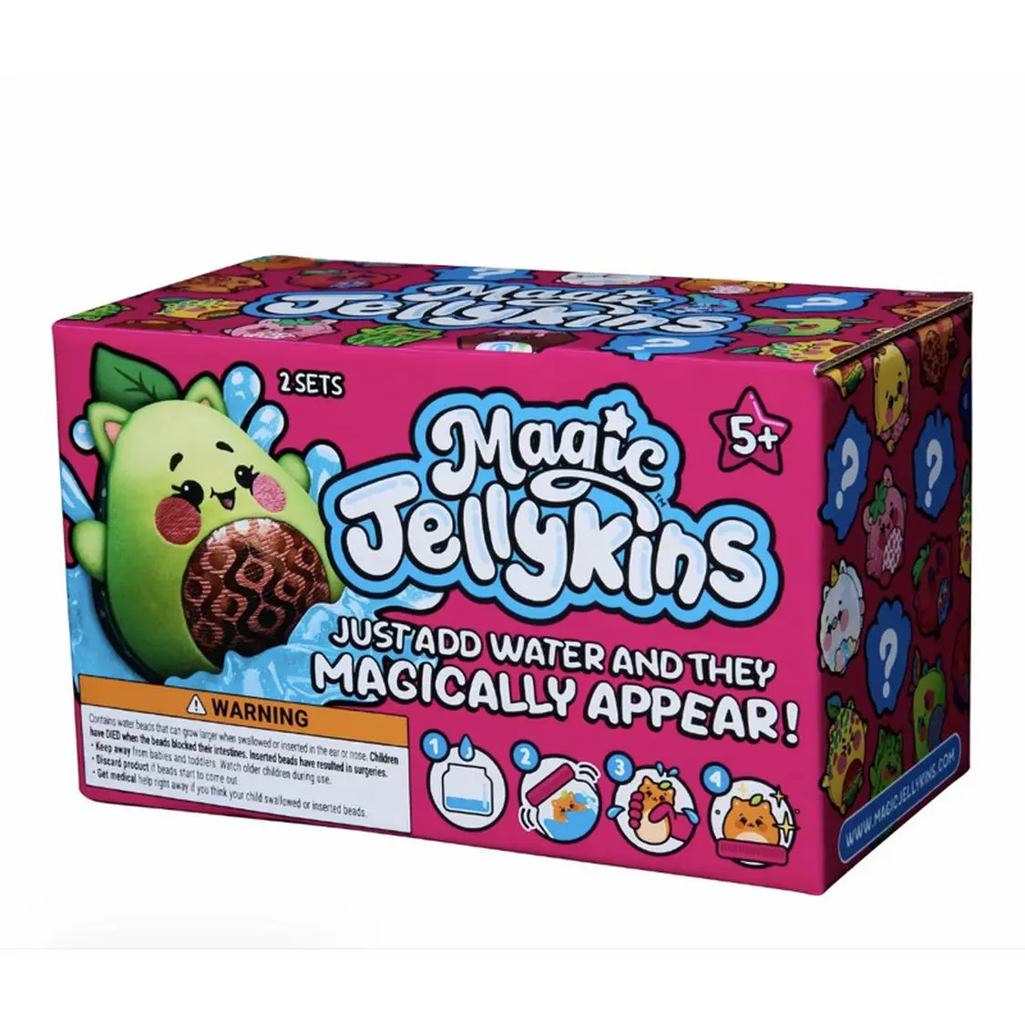 Magic Jellykins - 2 Sets Just Add Water and They Magically Appear Fun Interactive Toy for Kids Ages 5+