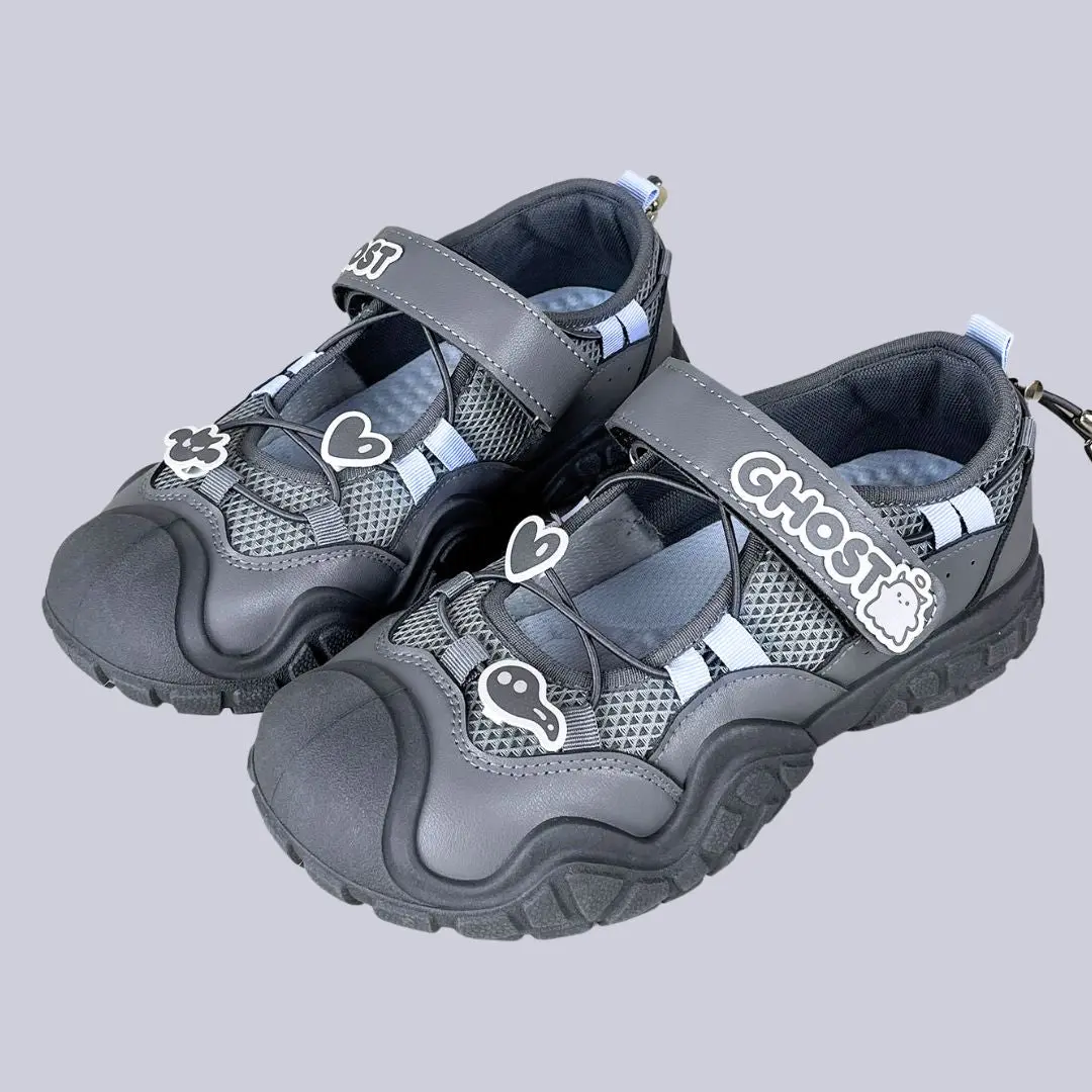 Ghost Charm Mary Jane Chunky Sneakers - Women's