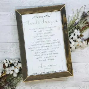 The Lords Prayer 12x18 Frame