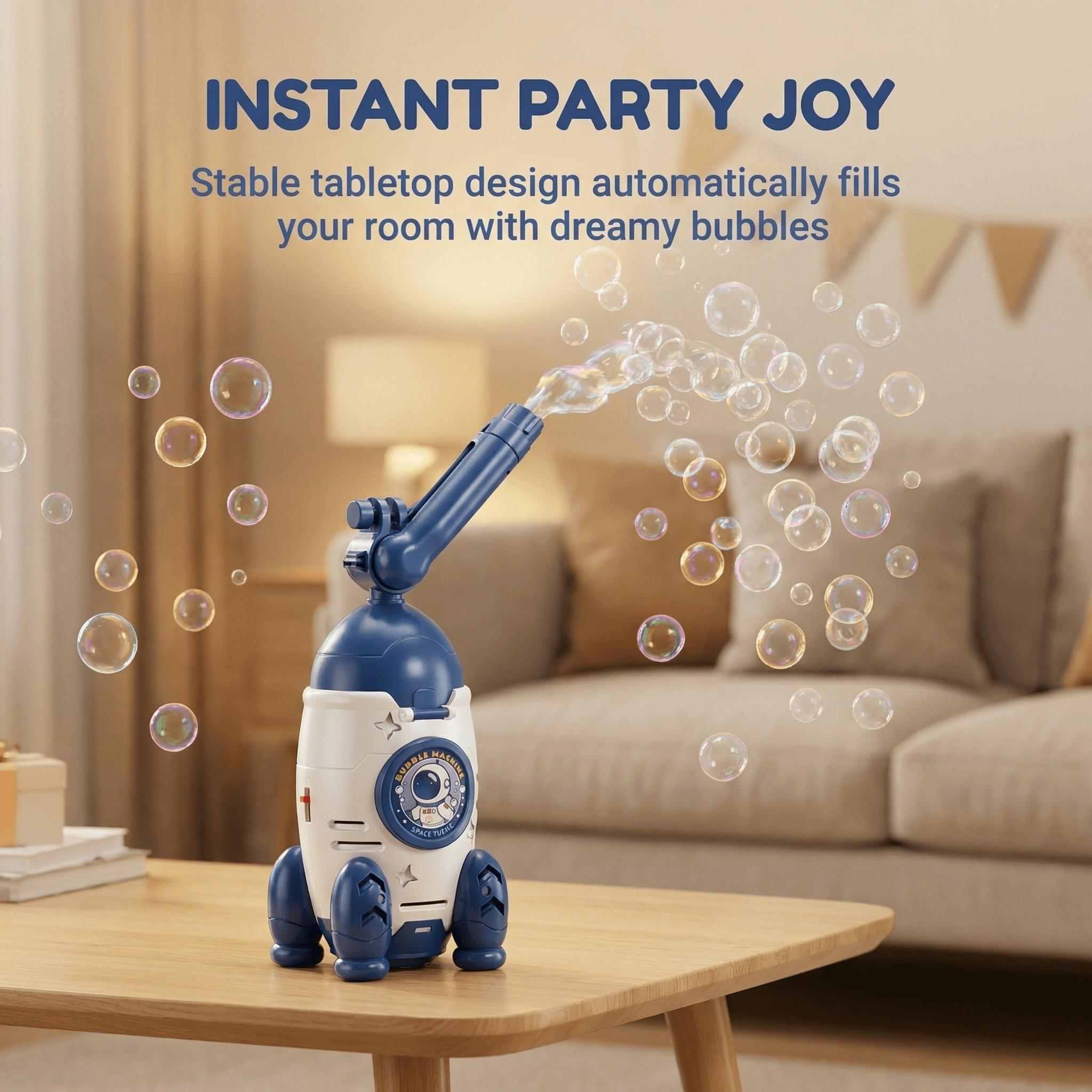 Cool Rocket Bubble Car Toy – Electric Automatic Bubble Machine with LED Lights for Kids
