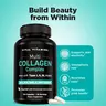 Multi Collagen Complex Dietary Supplement | 5 Types I, II, III, V, X | Grass-Fed Hydrolyzed Collagen Peptides for Healthy Hair, Skin, Nails, Joints & Gut Health | 150 Capsules