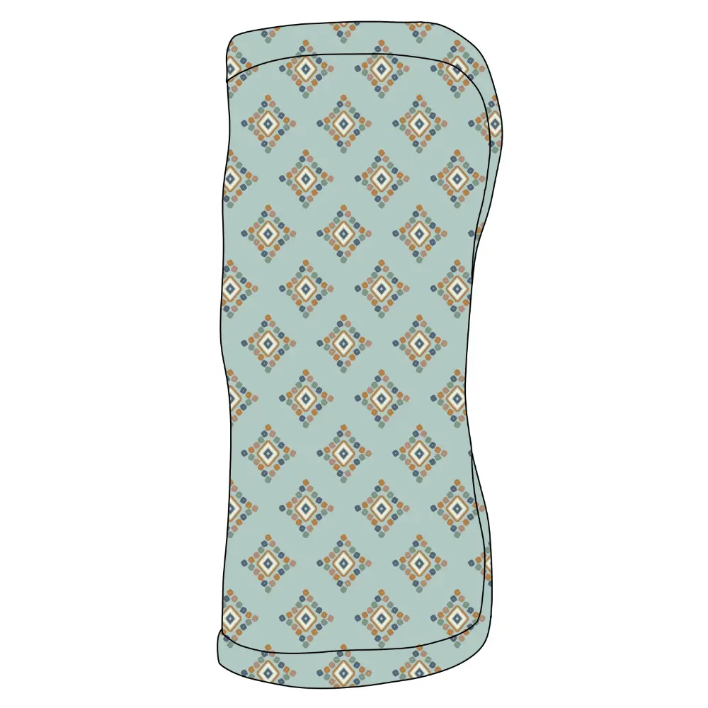Bestaroo Surf Zen Swaddle Blanket, Large Soft Stretch Bamboo Baby Wrap, Surf Zen Print, Multi Use Swaddle, Stroller & Nursing Cover, 45 x 45 Inches