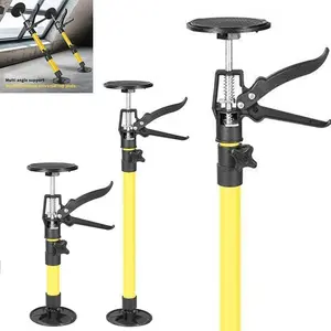 2PCS Steel Telescopic Adjustable 3rd Hand Support System, Supports up to 90lbs for Construction Rods, Cabinet Jacks, Cargo Bars, Drywalls