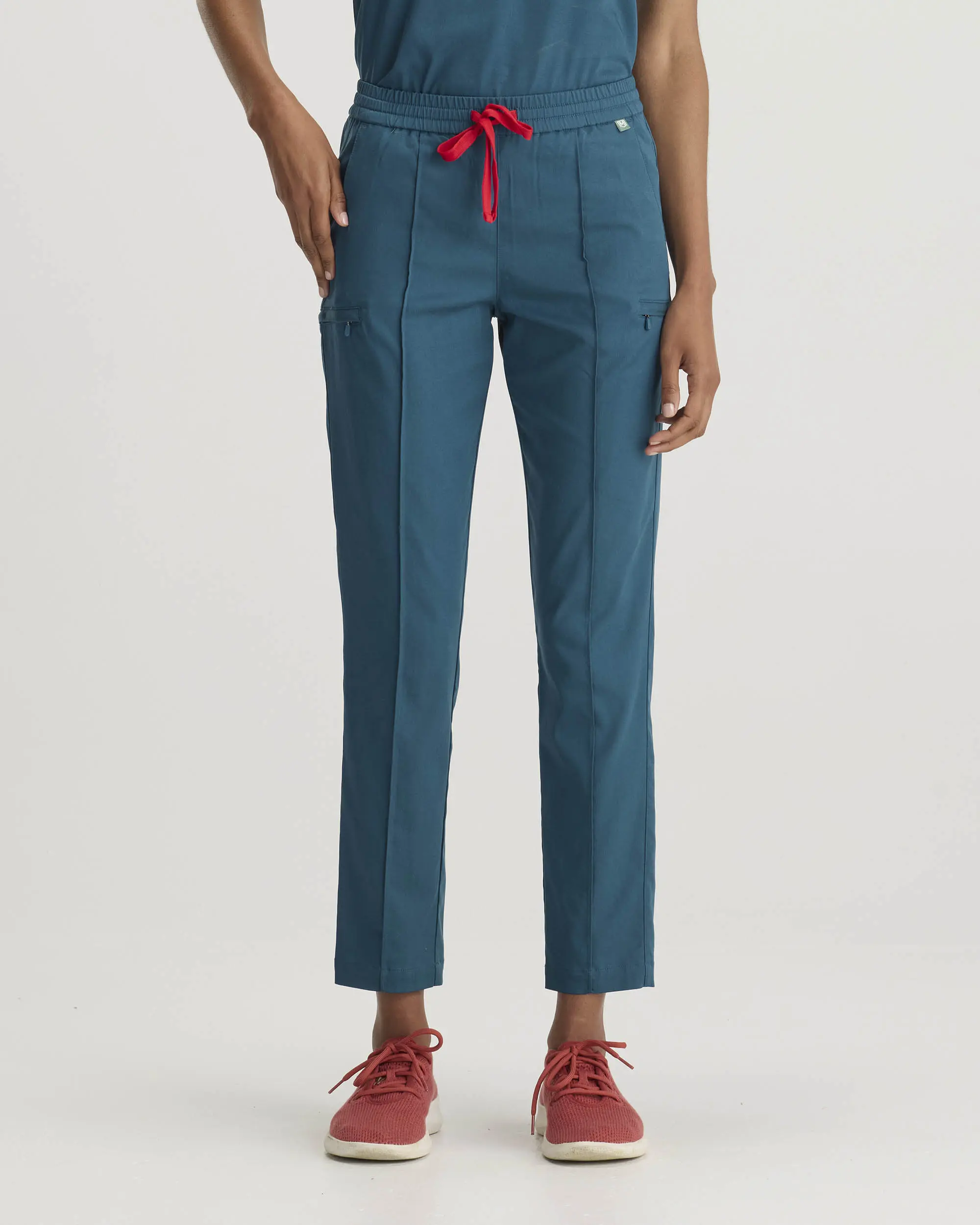 TENCEL™ Sicily‎ ‎ Pintuck Tapered Scrub Pants (Final Sale)