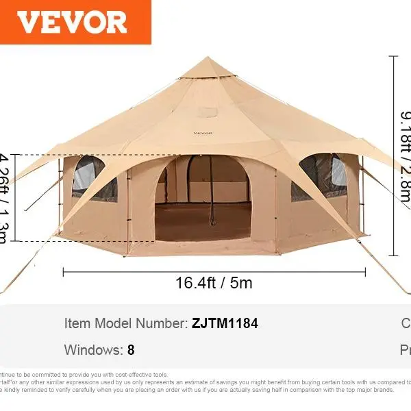 Circus Type & 16'x16'x118" -  8 persons