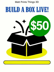 $50 LIVE Build a Box. Build a box with us live!