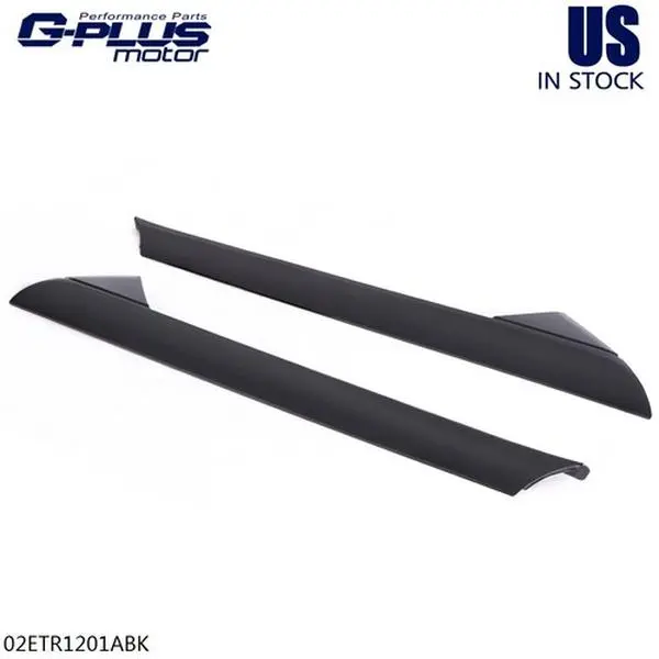 MOTOR GPLUS Chrome Windshield Outer Pillar Molding Trim Strips - 1 Set (2pcs) Vehicle Auto Parts, OE Specs Match, Tool-Free Install Plug-and-Play Car Exterior Replacement for 2011-2019 Ford Explorer 4 Door Utility, Auto Parts Accessories