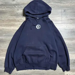 Navy blue vintage Y2K Hurley surf skate hoodie,sweatshirt,t-shirt R