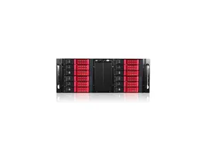 iStarUSA D410-DE12RD Red 4U 12-bay Stylish Hotswap Trayless Storage Server Rackmount